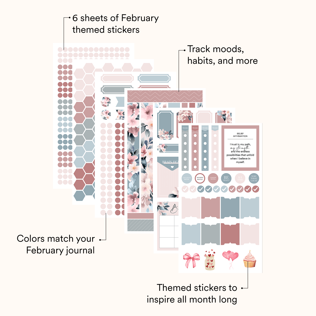 Silk + Sonder Monthly Sticker Pack