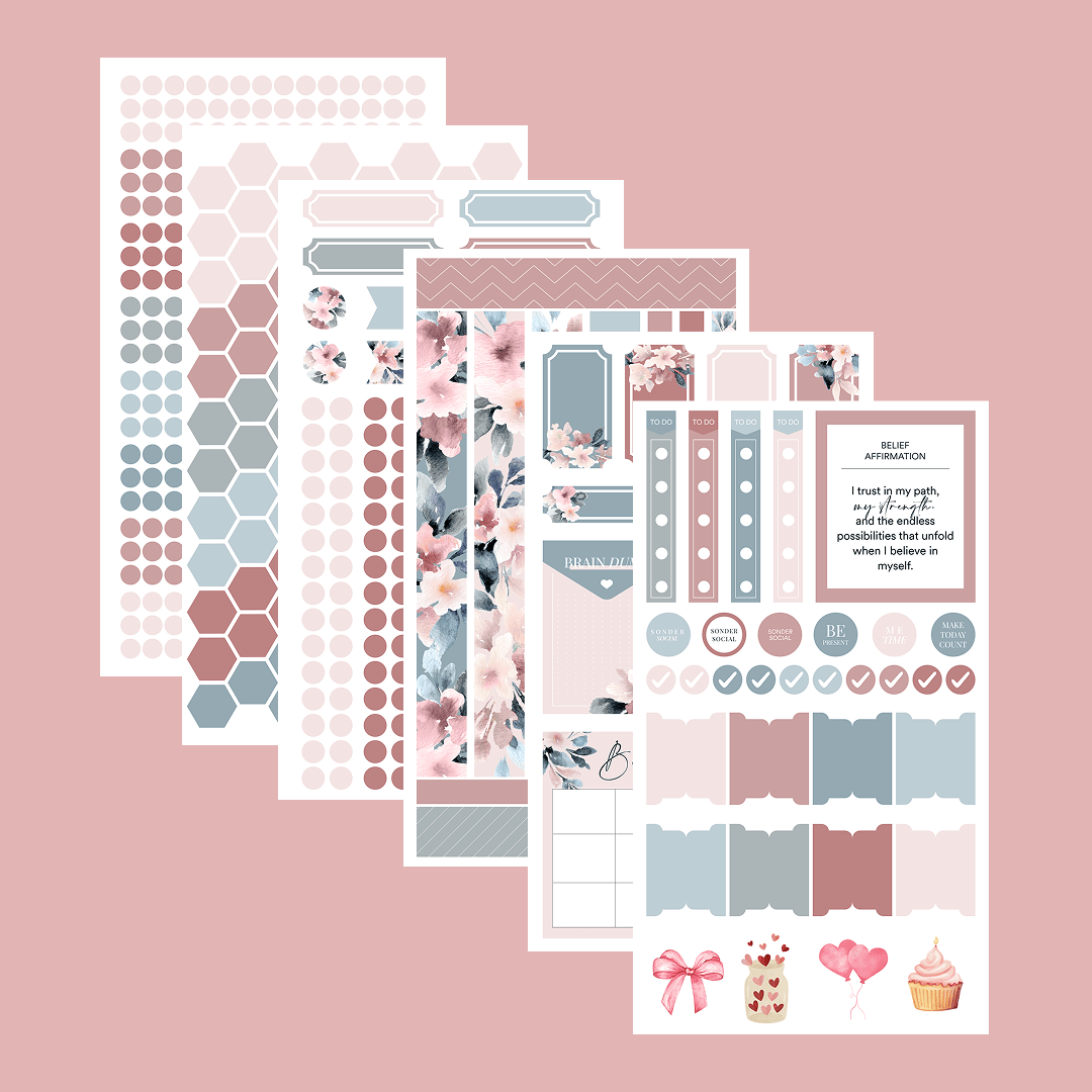 Silk + Sonder Monthly Sticker Pack