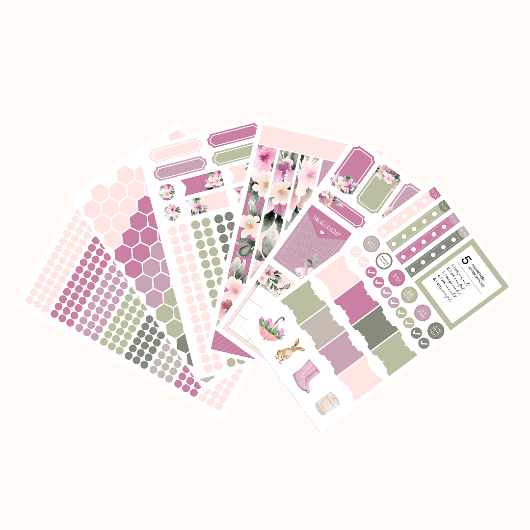 Silk + Sonder Monthly Sticker Pack