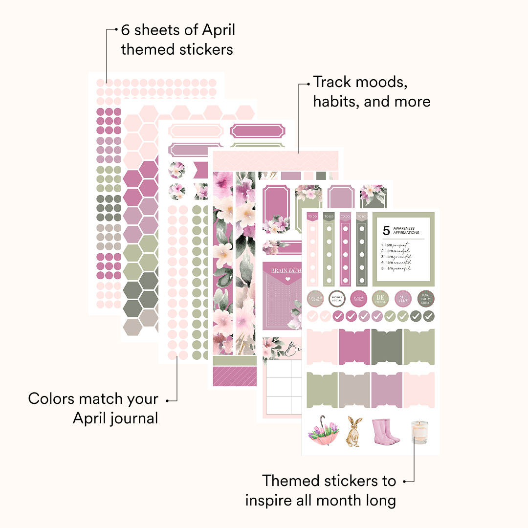 Silk + Sonder Monthly Sticker Pack