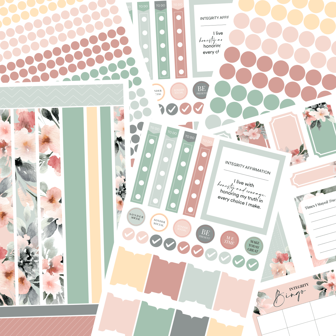 Silk + Sonder Monthly Sticker Pack