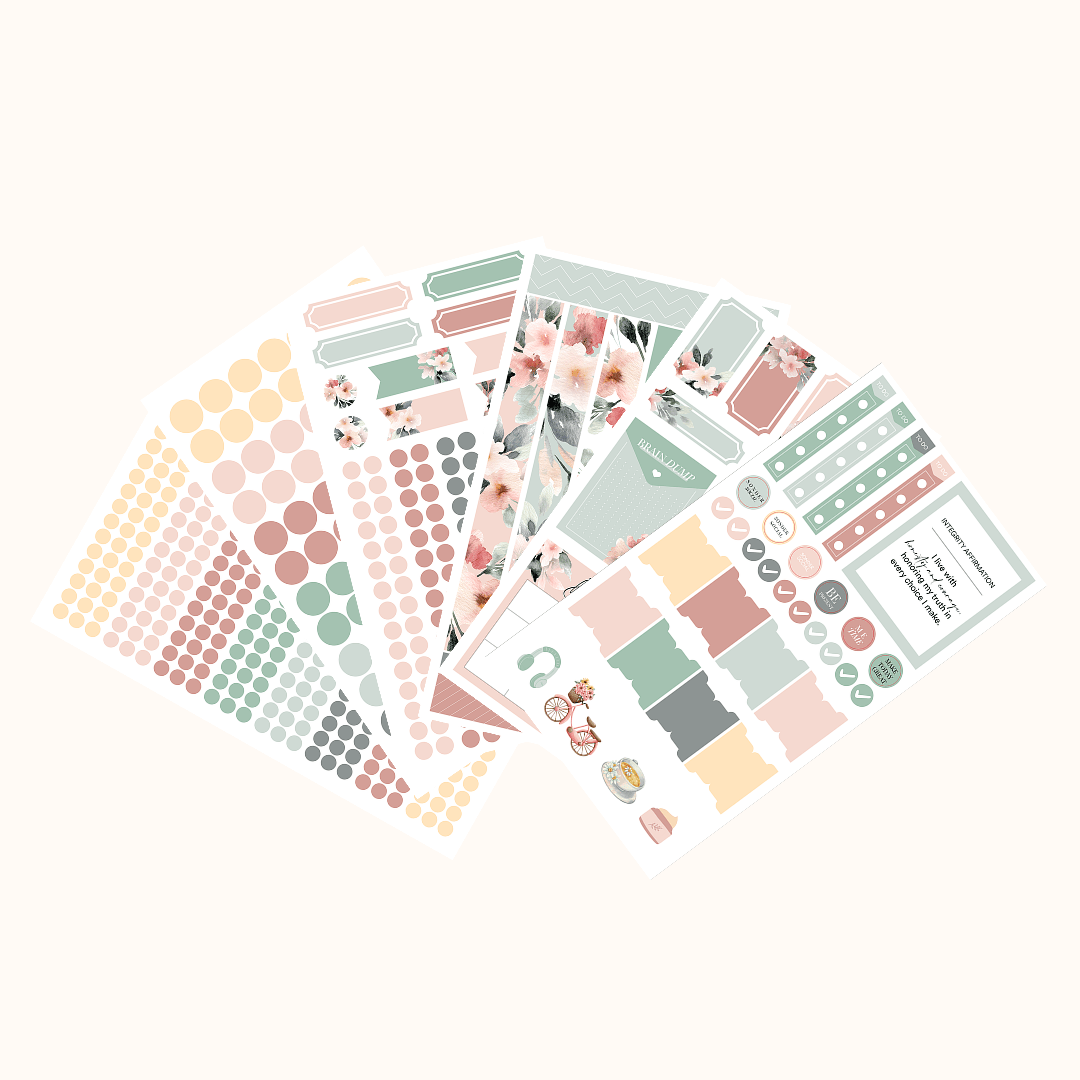 Silk + Sonder Monthly Sticker Pack