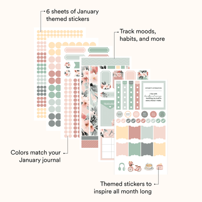 Silk + Sonder Monthly Sticker Pack