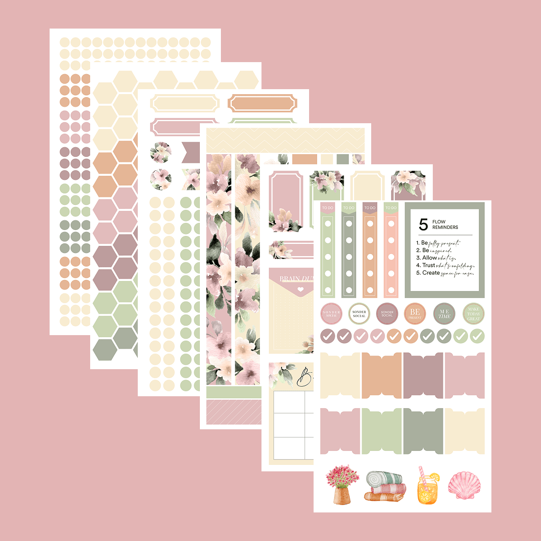 Silk + Sonder Monthly Sticker Pack