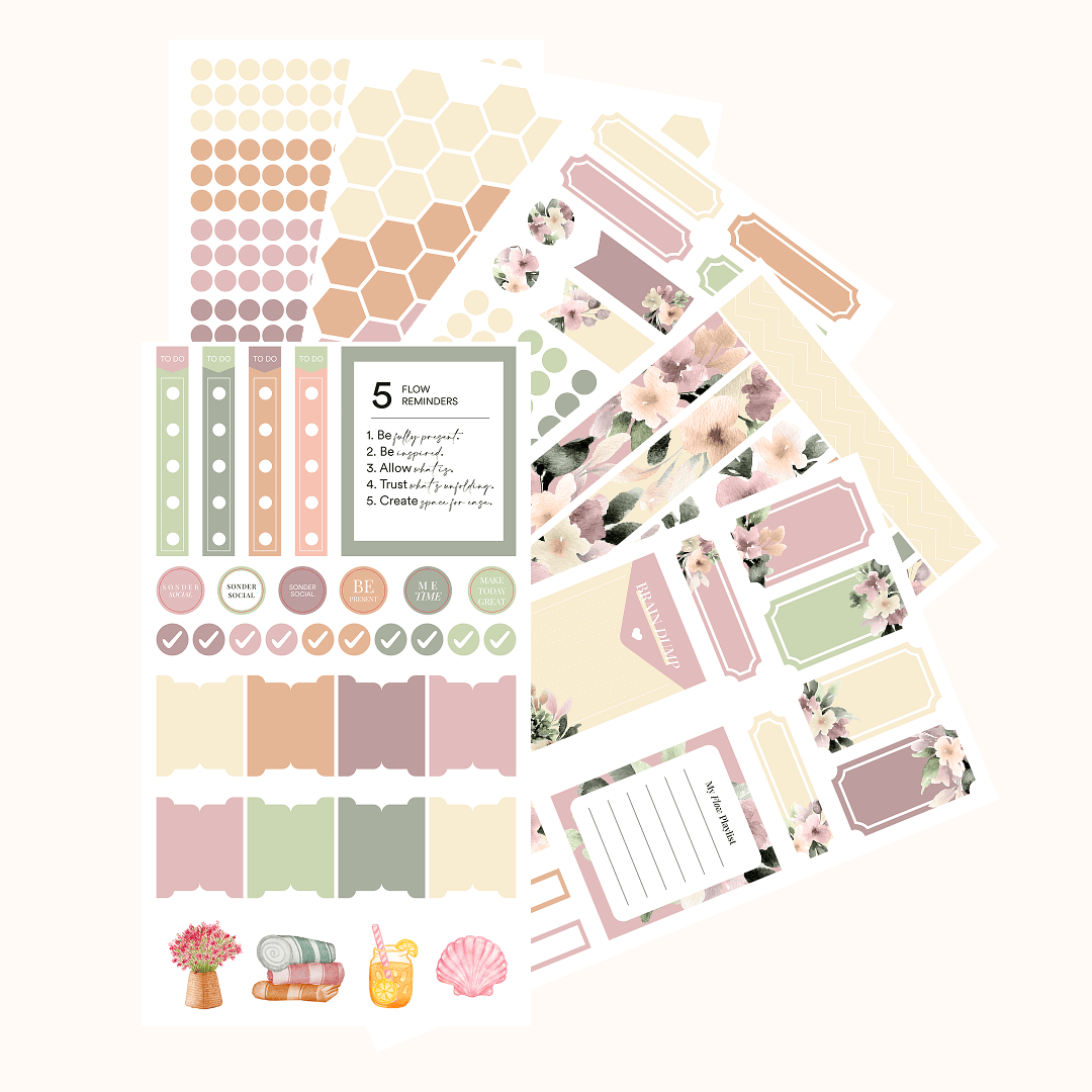 Silk + Sonder Monthly Sticker Pack