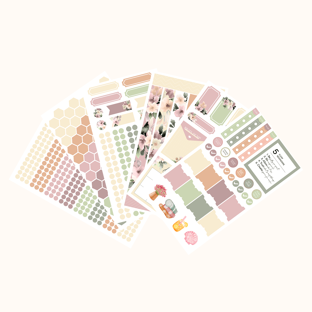 Silk + Sonder Monthly Sticker Pack