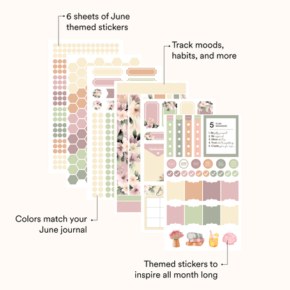 Silk + Sonder Monthly Sticker Pack