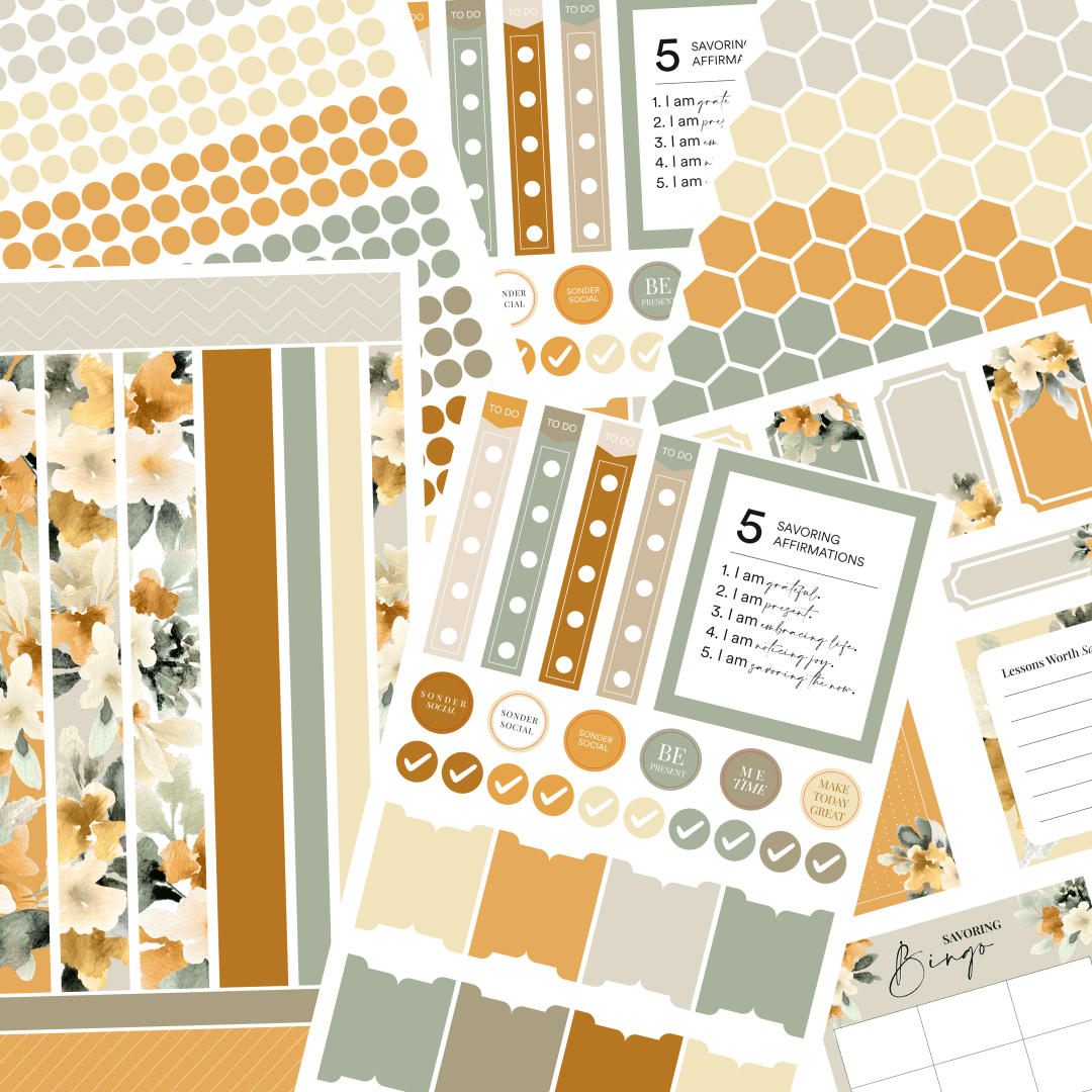 Silk + Sonder Monthly Sticker Pack