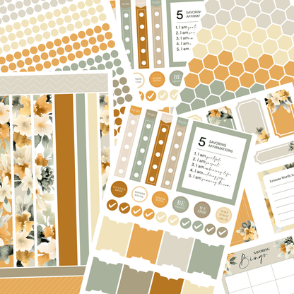 Silk + Sonder Monthly Sticker Pack