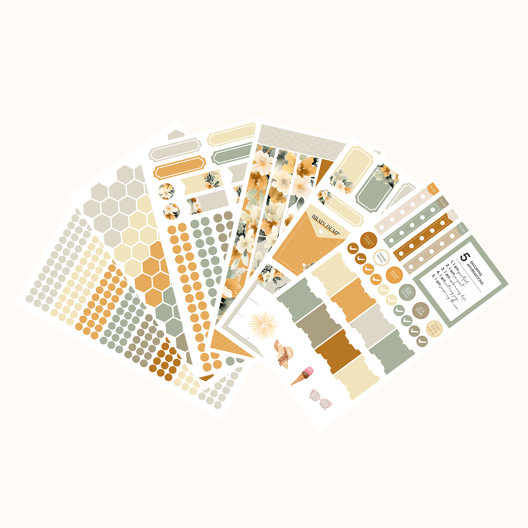 Silk + Sonder Monthly Sticker Pack