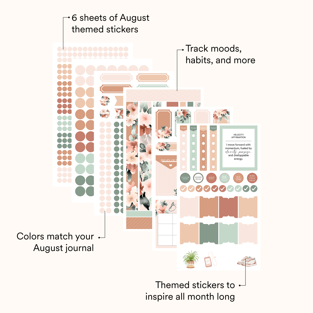 Silk + Sonder Monthly Sticker Pack