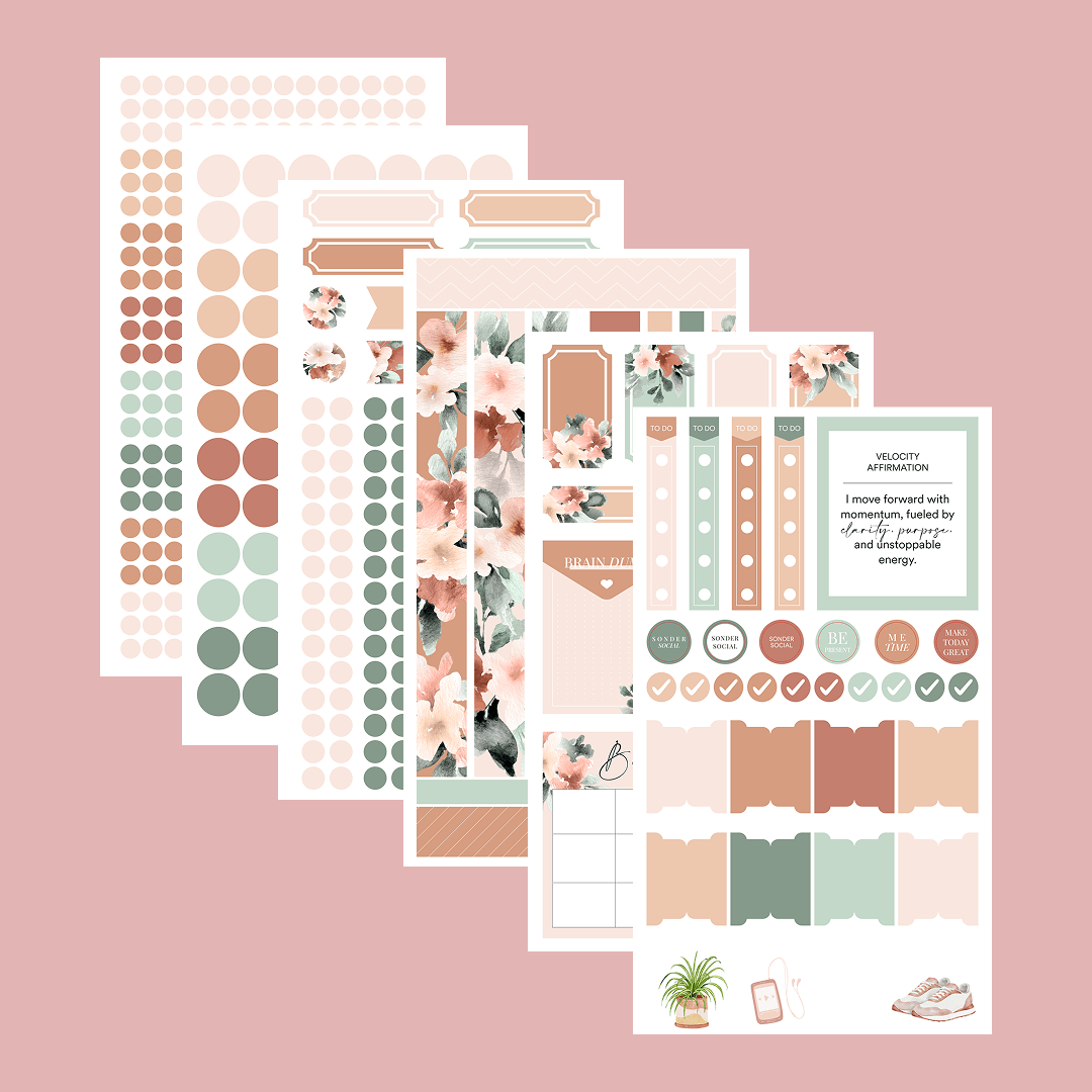 Silk + Sonder Monthly Sticker Pack