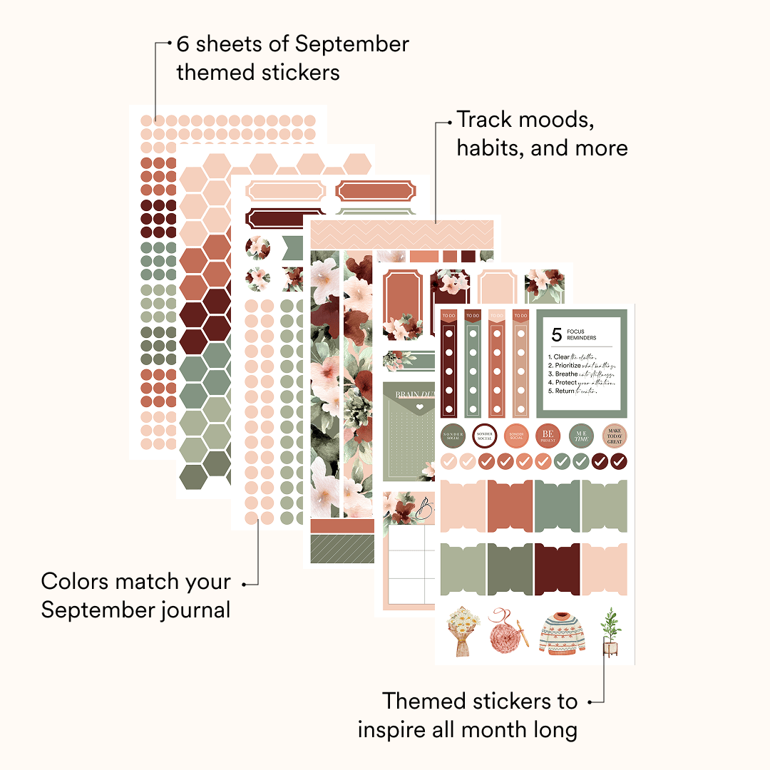 Silk + Sonder Monthly Sticker Pack