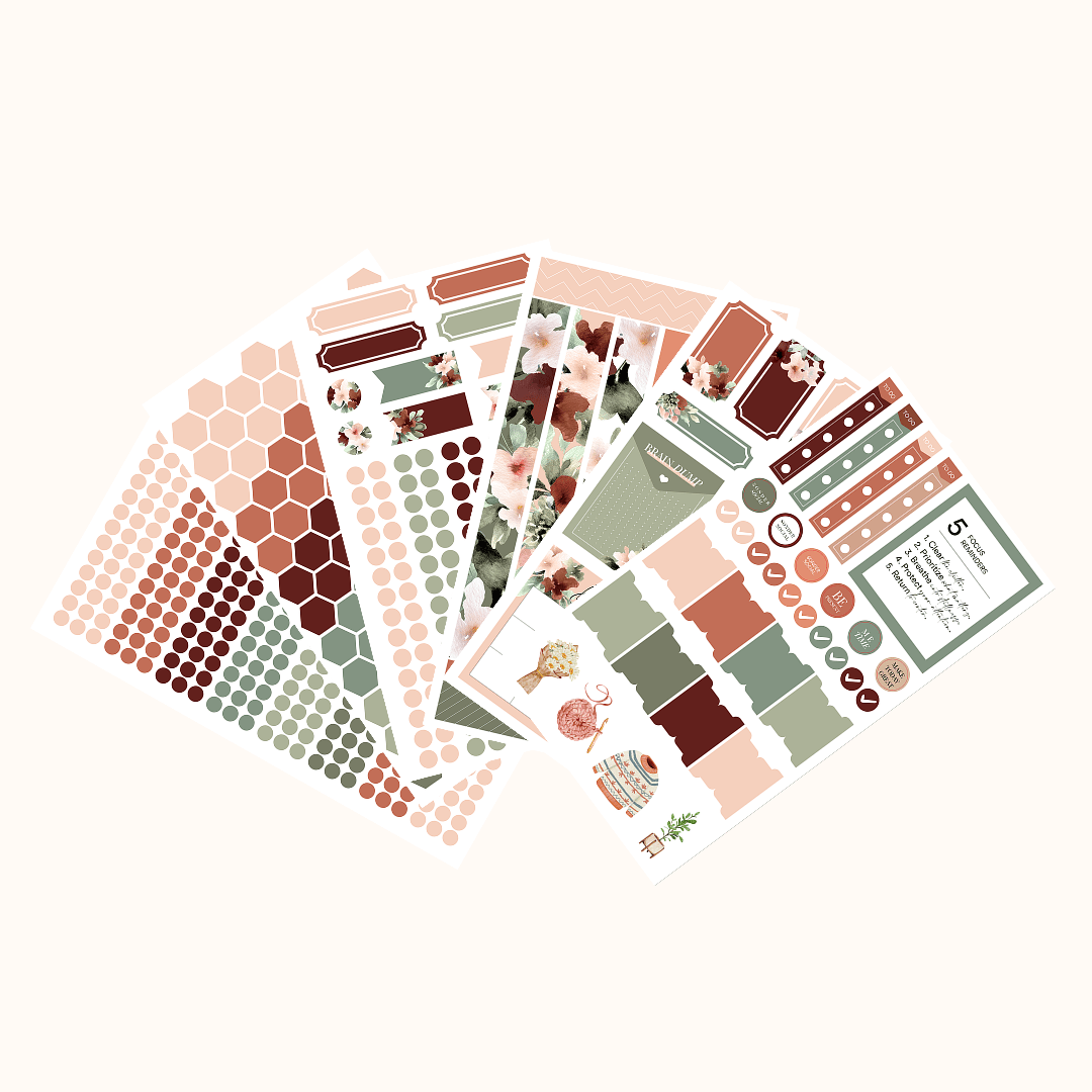 Silk + Sonder Monthly Sticker Pack