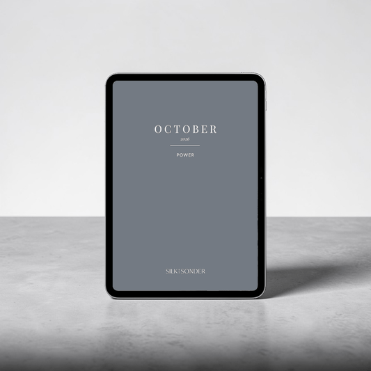 Silk + Sonder October: Digital Monthly Journal - Minimalist