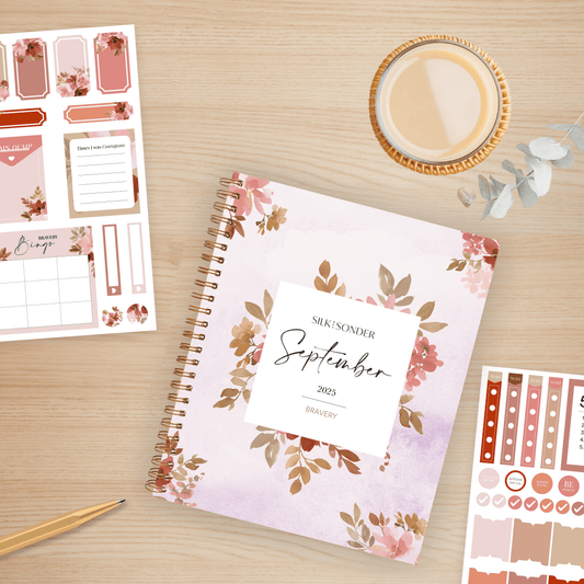 Silk + Sonder September Journal + Sticker Pack Bundle