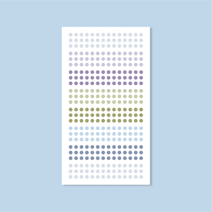 Silk + Sonder Small Circles (Habit Tracker) Optimism Stickers By The Sheet