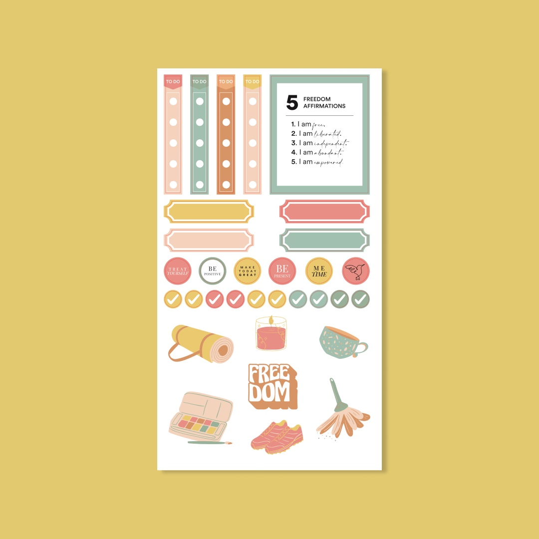 Knowledge Stickers By The Sheet – Silk + Sonder