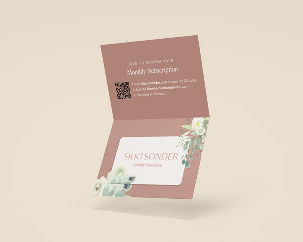 Silk + Sonder Monthly Gift Card
