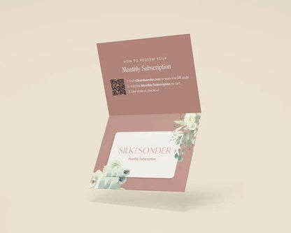 Silk + Sonder Monthly Gift Set: Dateless Self-Care Planner