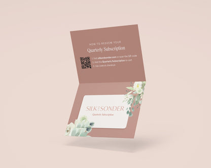 Silk + Sonder Quarterly (3 Month) Gift Card