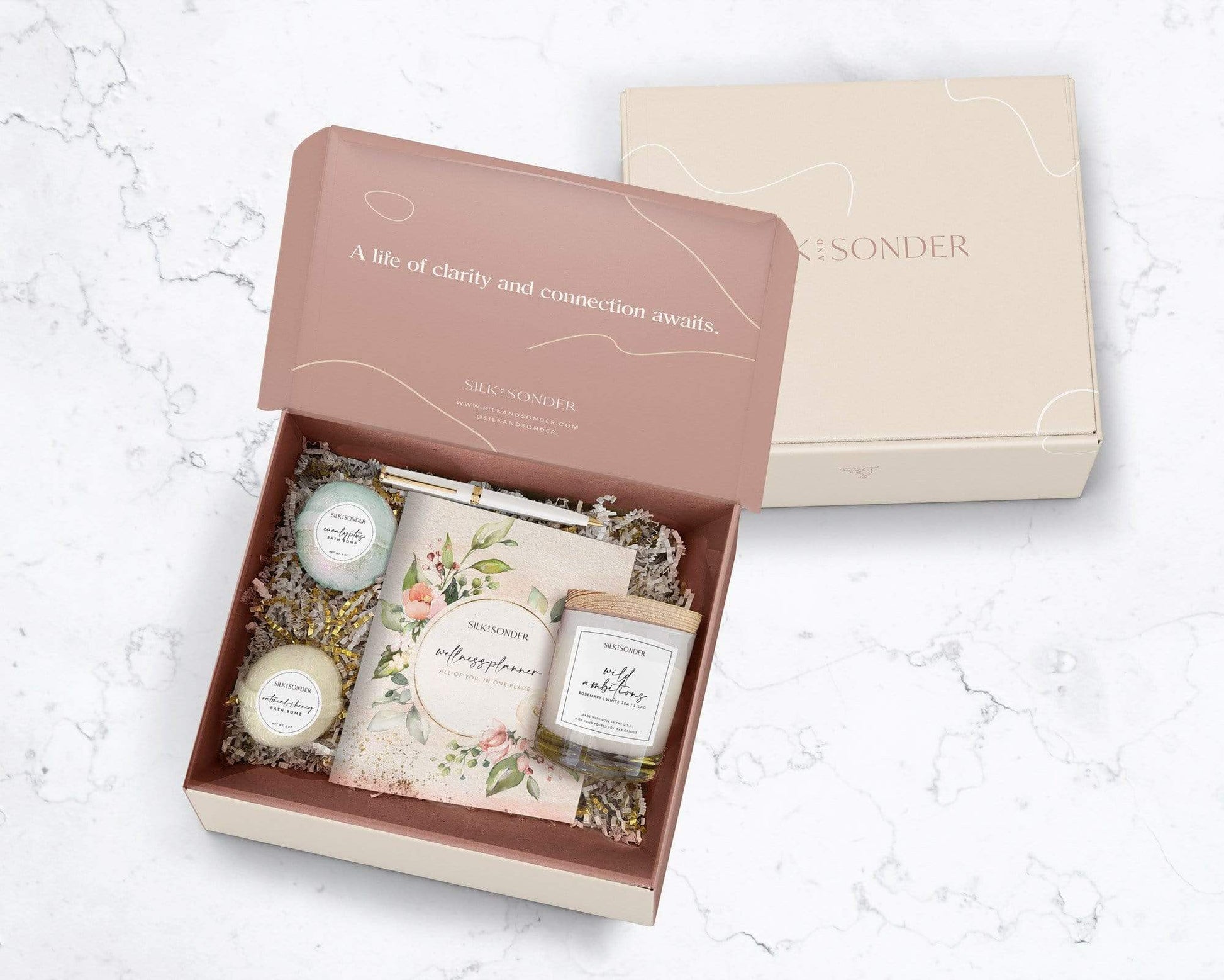 The Self-Care Gift Box – Silk + Sonder
